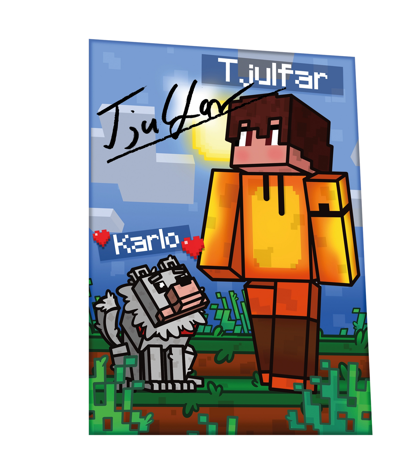 Tjulfar Wärme Bundle - Weihnachtsflasche + Handwärmer + Tasse + handsignierte Autogrammkarte