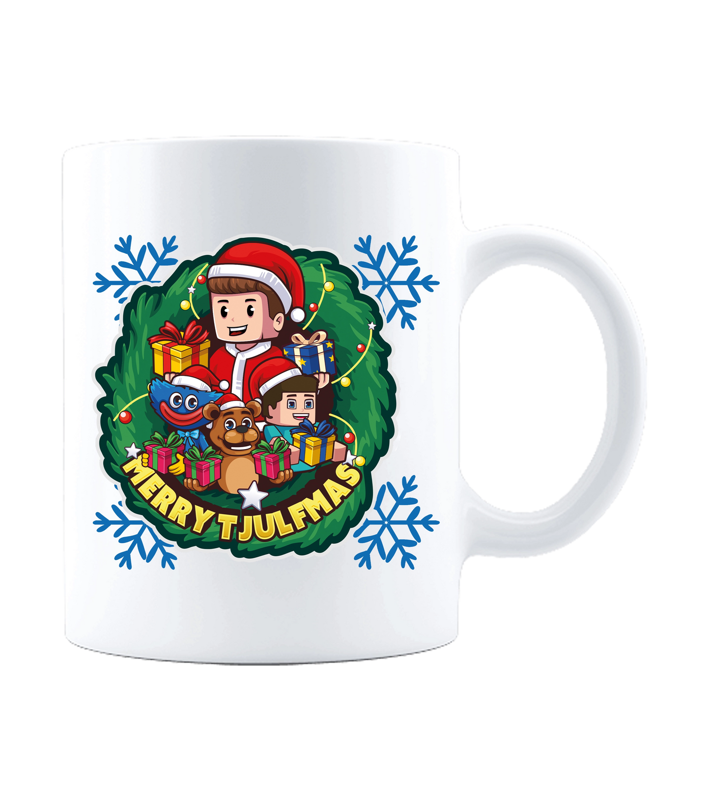 Tjulfar Wärme Bundle - Weihnachtsflasche + Handwärmer + Tasse + handsignierte Autogrammkarte