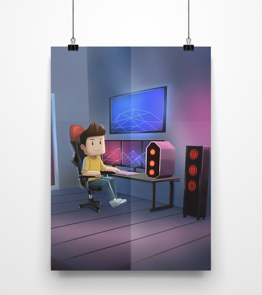 Tjulfar Poster - Gaming Room - A2 Format
