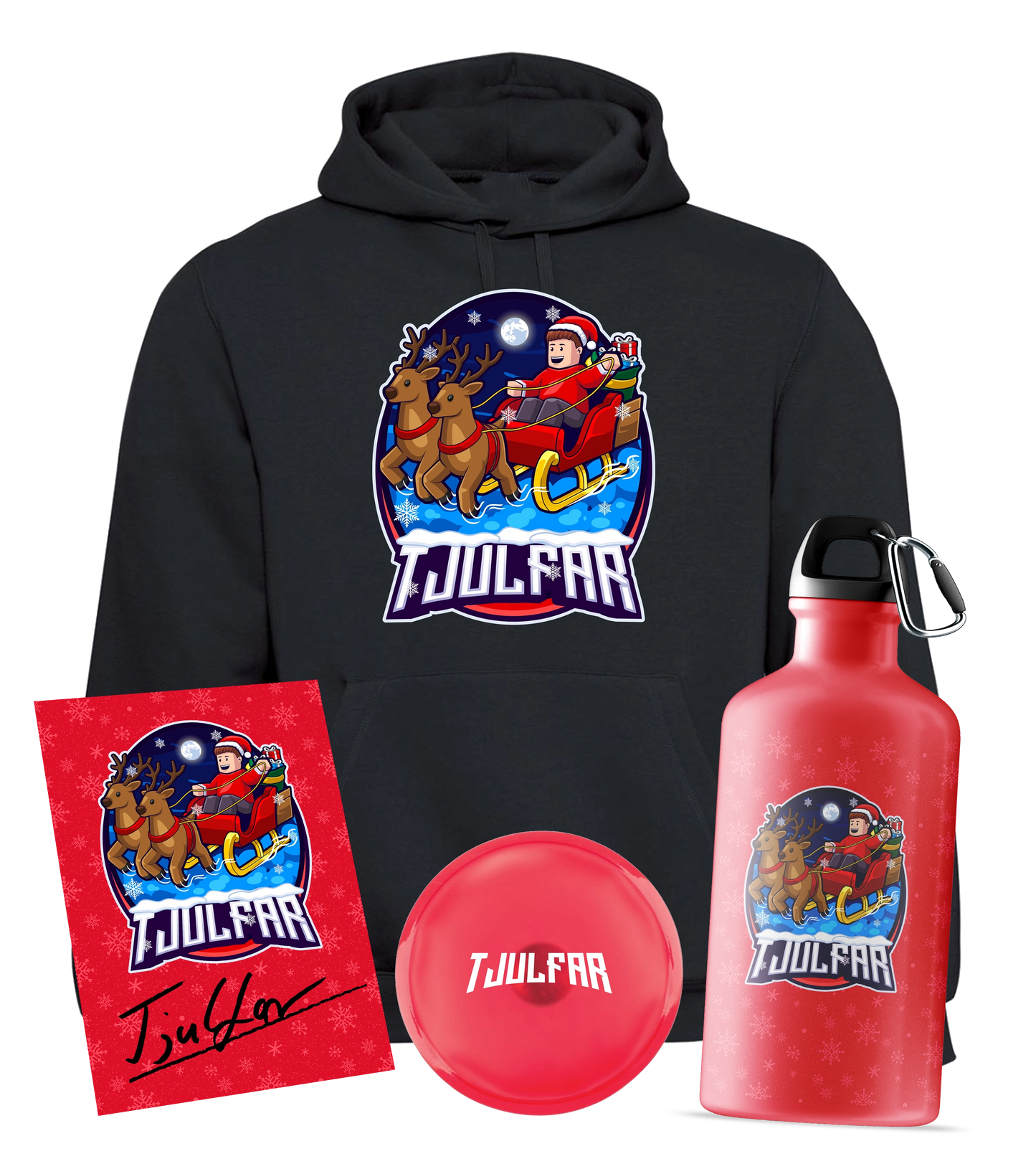 Tjulfar - Weihnachts Bundle mit Hoodie, Flasche, Handwärmer & handsignierte Autogrammkarte