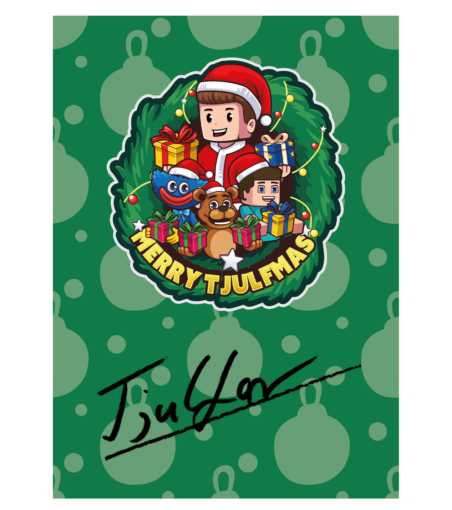 Tjulfar Weihnachts Bundle - Hoodie + Adventskalender + Kette + Mystery Büro Gegenstand + handsignierte Autogrammkarte